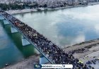 بالصور /‎الشعب العراقي يشيع الشهيدين نصر الله وصفي الدين