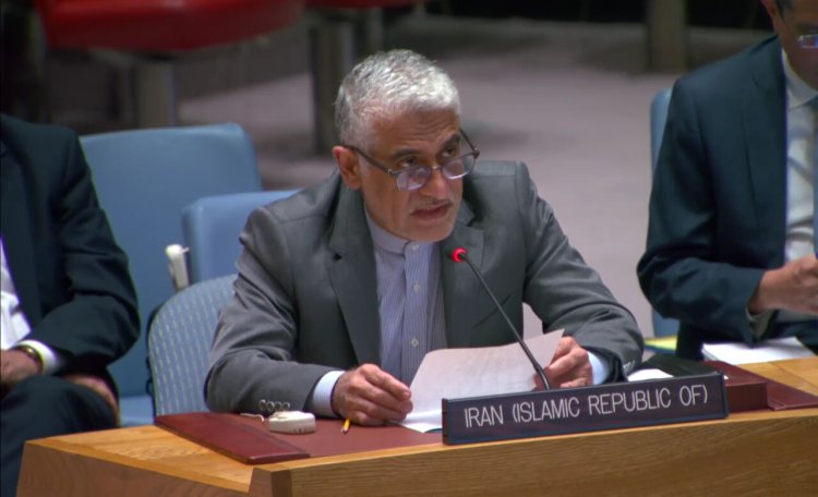 إيرواني: لا ينبغي لمجلس الأمن أن يظل صامتًا أمام الاستفزازات الواضحة للمسؤولين الأميركيين