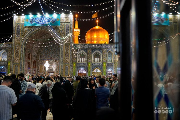 المرقد الرضوي يستضيف ملايين الزوار احتفالا بعيد ميلاد الامام الضامن الرؤوف