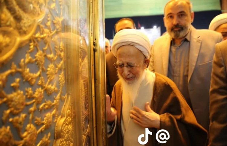 المرجع الديني الكبير الجوادي الآملي يزور العتبات المقدسة في العراق