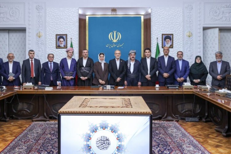 الرئيس الإيراني يلتقي مع أربعة محافظين من إقليم كردستان العراق ومحافظات ايرانية اخرى