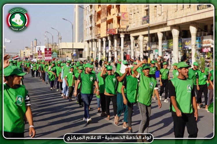 بالصور : لواء الخدمة الحسينية:نقف مع ايران بكلّ مالدينا من قوة في مواجهة العدوان الصهيوني