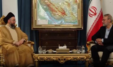 الحكيم يلتقي لاريجاني في طهران