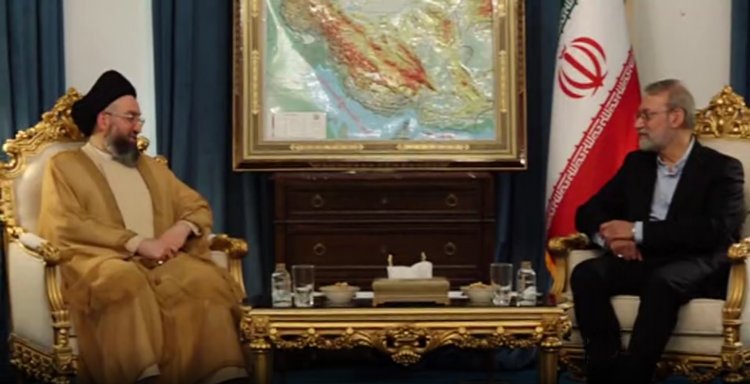 الحكيم يلتقي لاريجاني في طهران
